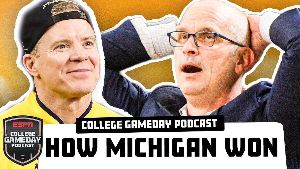 Michigan DENIES UConn, Claims Title + UNC Hires Mike Malone | College GameDay Podcast