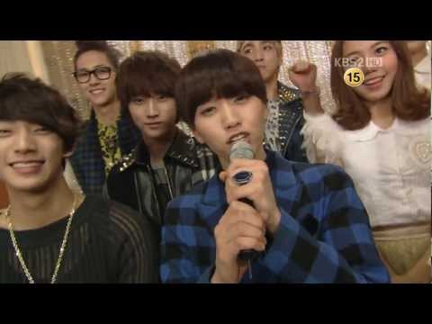 111125 KBS2 Music Bank Waiting Room-B1A4&A Pink