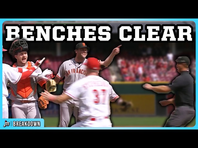 Reds and Giants benches clear, a breakdown