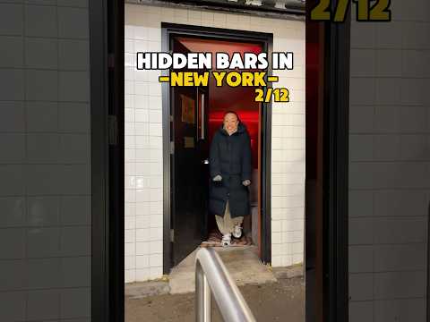 A hidden bar in a Metro station?! 📍La Noxe #newyork #newyorkbar #speakeasy
