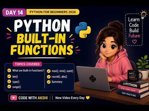 Python Built In Functions In Python Python Tutorial For Beginners 2026 Day 14