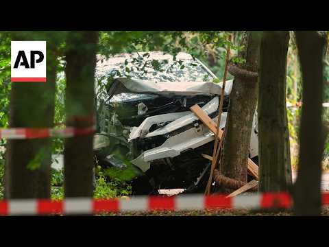 Aftermath of Berlin Pride van-ramming attack as police hunt suspect