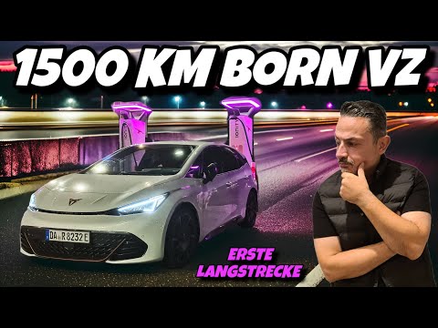 Cupra Born VZ's first long-distance drive in winter. 1,200 km of highway in an electric car. #cup...