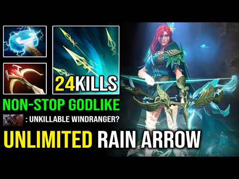 NON-STOP GODLIKE Windranger Unlimited Crit Arrow 100% Counter Pro Ursa 11K MMR Dota 2