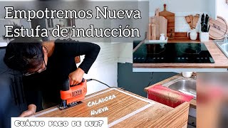 Reorganización de cocina/ Empotrado de Nueva estufa de inducción/ Cuánto pago de luz #casainfonavit