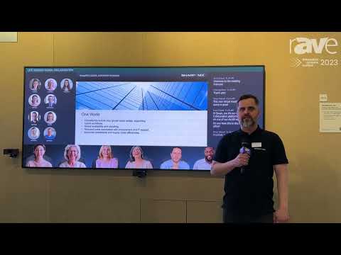 ISE 2023: Sharp NEC Shows 0.9mm dvLED in 21:9 Aspect Ratio for Panoramic Video Conferencing Layouts