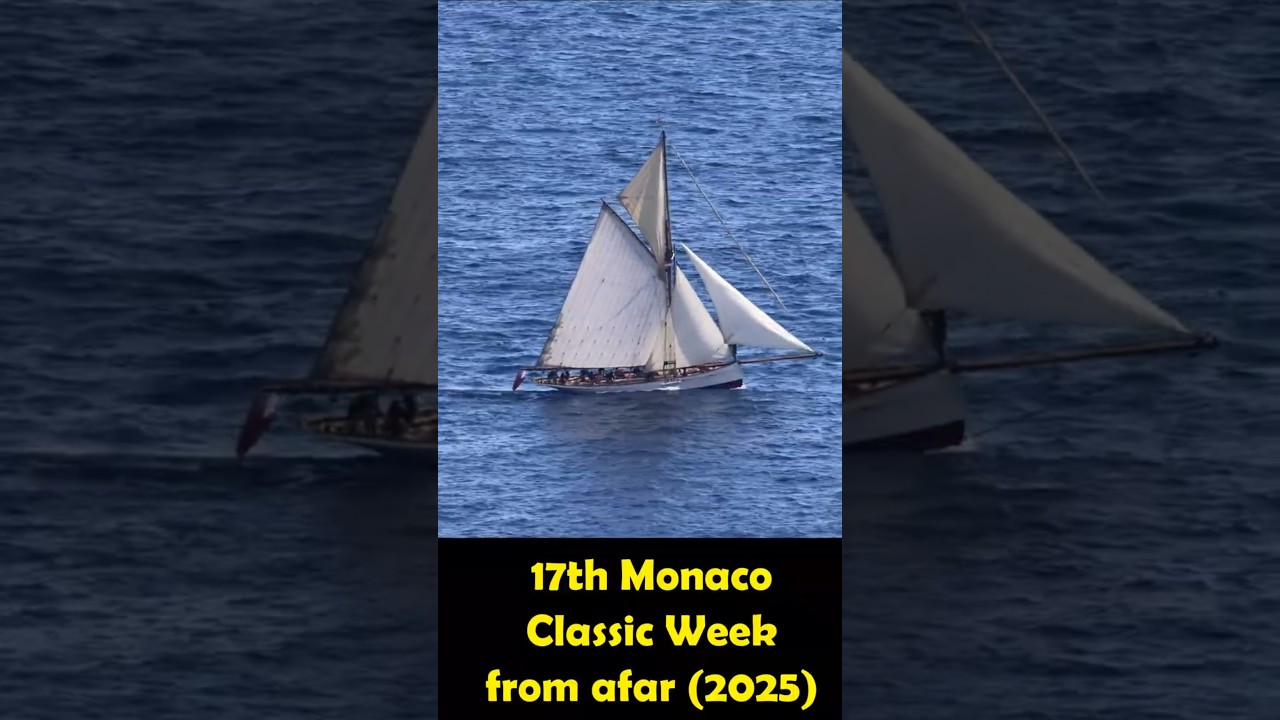 Monaco Classic Yachts Week from afar (2025) 1
