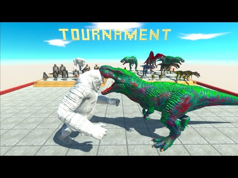 MUTANT PRIMATES vs CARNIVORE DINOSAURS - Animal Revolt Battle Simulator