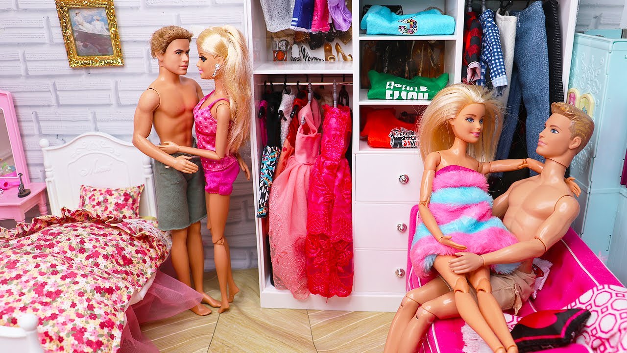 two barbie ken bedroom morning