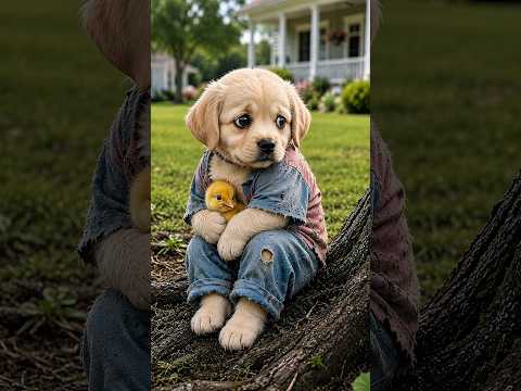 Poor Puppy Funny | Golden Chick & Angry Goose 😂 #pawleo
