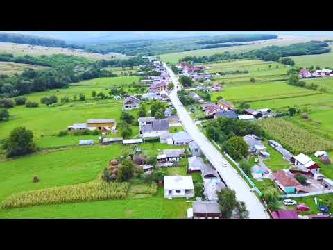 Sat Poiana Brusturi Neamț video din dronă.