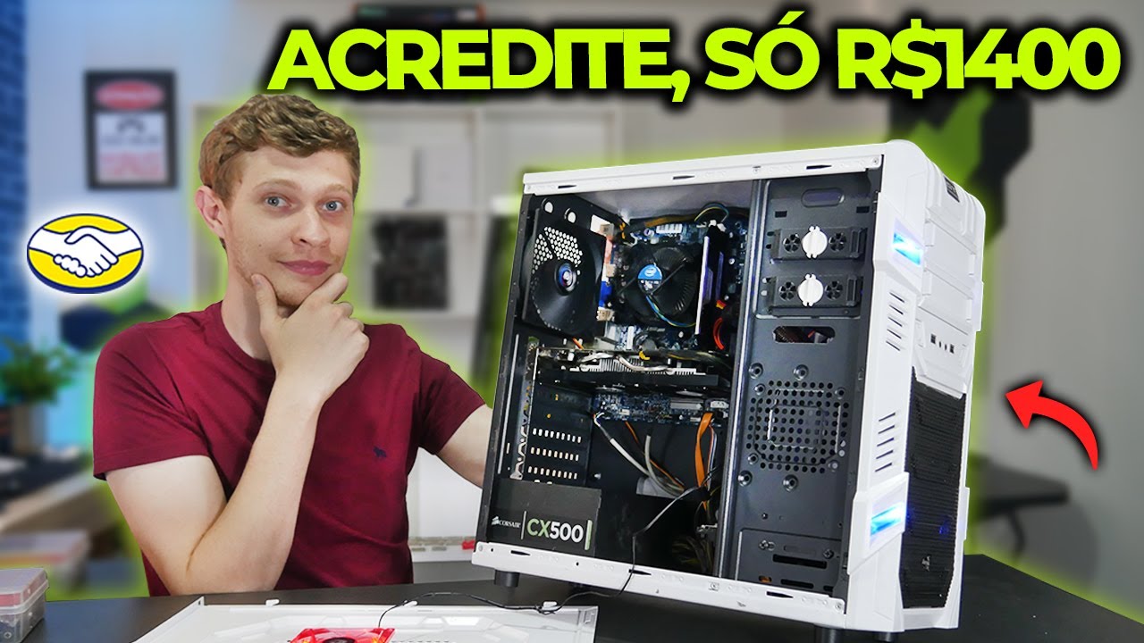 COMPREI ESSE PC GAMER POR R$1400 NO MERCADO LIVRE, OLHA O QUE TINHA DENTRO...
