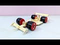 How To Make A Rubber Band Powered F1 Racing Car Model Science Project