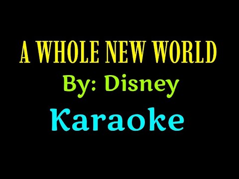 A WHOLE NEW WORLD Karaoke Disney @aguydemolagi1441