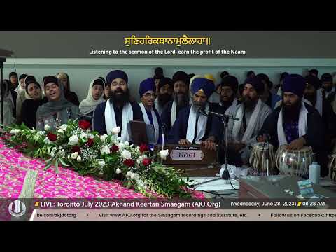 046 Bhai Jaswant Singh Jee Toronto @ Wednesday AM Toronto July 2023 Annual Akhand Keertan Smaagam