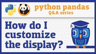 How do I change display options in pandas?