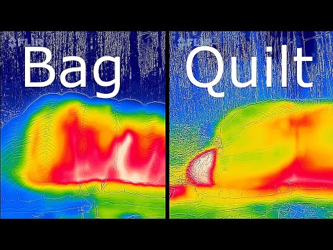 Sleeping Bag vs Quilt--Infrared Proof