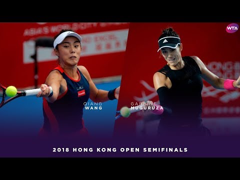 Wang Qiang vs. Garbiñe Muguruza | 2018 Hong Kong Open Semifinals | WTA Highlights 香港網球公開賽