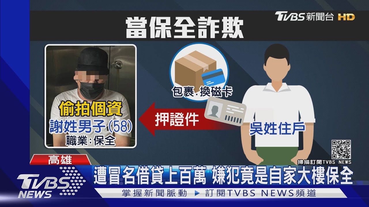 神鬼通緝犯!應徵大樓保全竊個資 假冒住戶A百萬貸款