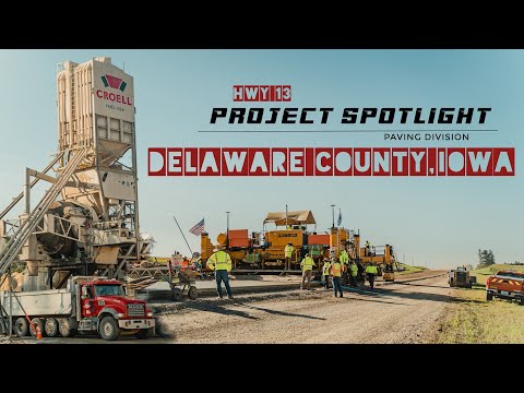 9 MILES OF SOLID CONCRETE!!! | HWY 13 Project | DELAWARE COUNTY, IA