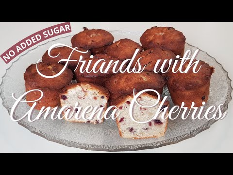 Friands With Amarena Cherries And White Chocolate (No Added Sugar Recipe)