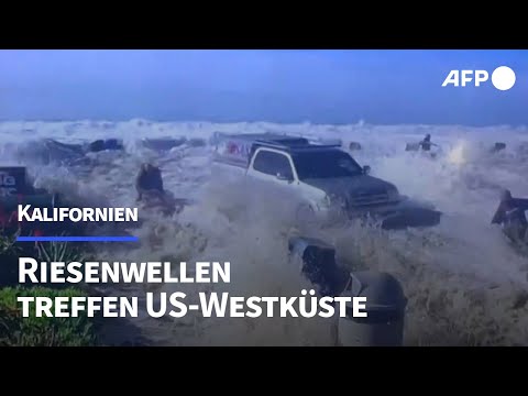 Riesen-Wellen treffen US-Westküste | AFP