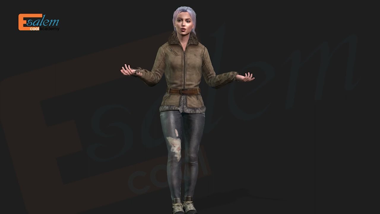 Angie Personagem feminina realista Rigged para motores de jogos de anima&ccedil;&atilde;o iClone - Character Creator Modelo 3D