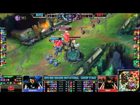ahq e-Sports Club vs SK Telecom T1 | MSI Group Stage Day 2 Mid Season Invitational 2015 | AHQ vs SKT