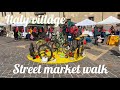 Italy 4k Sunday Street Market Walk Italy 4K UHD Walking Tours With Prowalk Italy Vlog