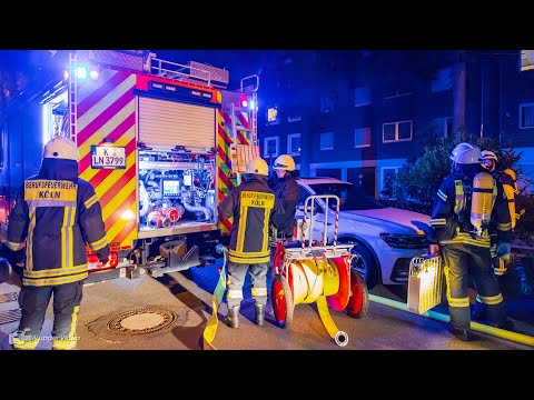 FEUER 2Y - Bewohnerin bei Wohnungsbrand in Köln-Stammheim verletzt | 26.06.2021