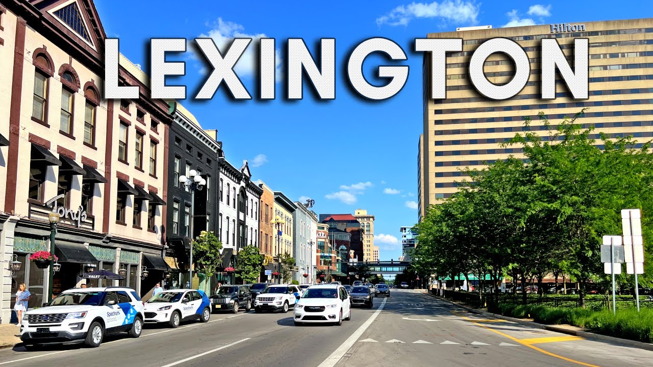 Immersive street-level walking tour through Lexington, KY, United States, showcasing authentic urban landscapes, local architecture, and the vibrant atmosphere of the city's neighborhoods