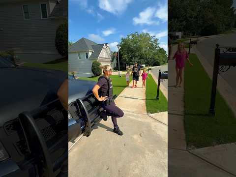 Officer with her ferocious K-9 unit #police #k9 #funny