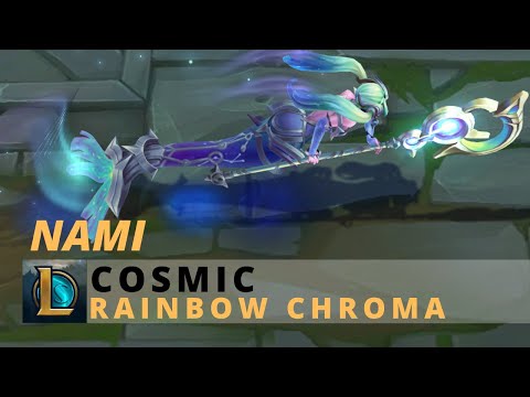 Cosmic Nami Rainbow Chroma - League Of Legends