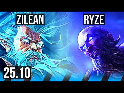 ZILEAN vs RYZE (MID) | 4/0/17 | EUW Master | 25.10