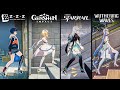 Walking The Stairs ZZZ vs Genshin Impact vs Honkai Starrail Vs Wuthering Waves