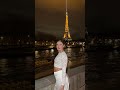FINALLY SAW THE EIFFEL TOWER SPARKLE✨😍 #paris  #youtubeshorts #healingmoments