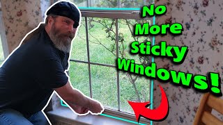 EASY STEPS How To Fix a Sticky Window - Vinyl Window Slide Smooth