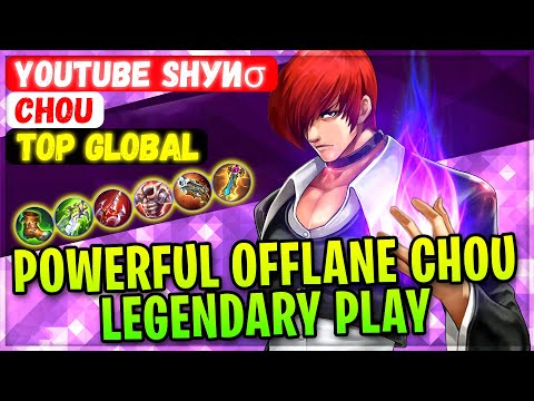 Powerful Offlane Chou Legendary Play [ Top Global Chou ] YouTube Sнуиσ Mobile Legends Gameplay Build