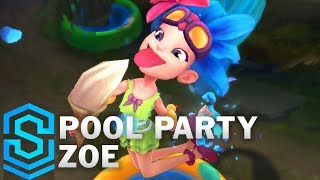 Pool Party Zoe Skin Spotlight - Pre-Release - League of Legends