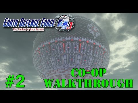 Earth Defense Force 4.1: The Shadow of New Despair (Full Co-Op Walkthrough/Gameplay) - Part 2 (6-10)