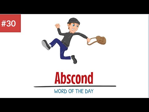 'Abscond' Meaning with sentence examples || Daily use English vocabulary || EngliMation