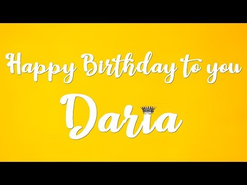 Happy Birthday Daria