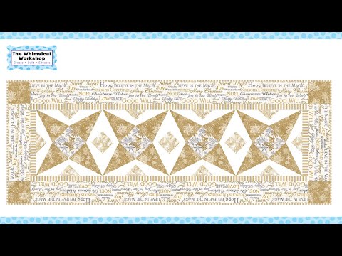 How to make this beautiful White Christmas Runner