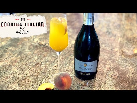 Bellini Italian Cocktail | Cooking Italian with Joe