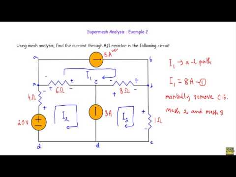Supermesh Analysis : Example 2