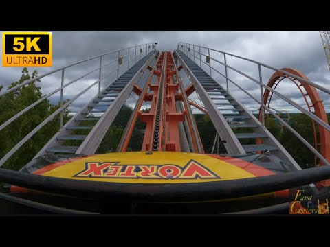 On-ride point of view of Vortex