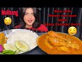 Eating Rice With Spicy Chicken Curry Sweet Sour Sabzi Mukbang Eating Show Big Bites