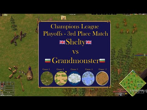 AoM Champions League Playoffs - Shelty vs Grandmonster- 3rd Place Match