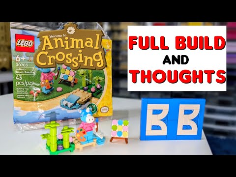 Lego: Animal Crossing 30703: Julian's Beach Painting. Full Build and Thoughts