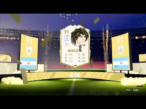 So I Packed 91 Icon Maradona...